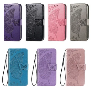 Flip Wallet Butterfly Phone Case For iPhone 14 13 12 11 Pro Max XR SE 2020 XS - Picture 1 of 19