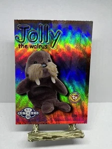 TY Beanie Babies BBOC Card - Series 3 - Holo Prism Retired #279 Jolly The Walrus - Picture 1 of 4