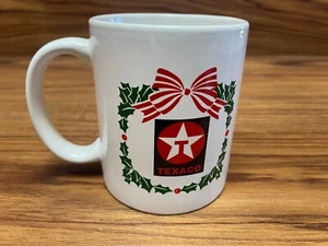 Vtg Texaco Oil and Gas Coffee Mug Souvenir 1998 Hobbs Unit Holliday Christmas - Picture 1 of 7