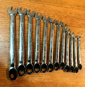New Snap-on™ 8 thru 19 mm 12-pt box Reversible Ratchet Wrench Set SOXRRM710A - Bild 1 von 6