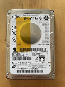 Fujitsu MHW2120BH CA06820-B38700AP 0FFF6B-00810013 Apple #655-1349A 120gb SATA - Foto 1 di 2