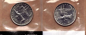 2001-P&D New York Uncirculated States Quarters in Mint Cello (2 Coins) - Picture 1 of 2