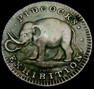 W983: 1790's Pidcock Conder Token: Elephant & Cockatoo: D&H Middlesex 1067a - Picture 1 of 2