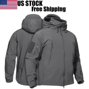 Men's Waterproof Winter Jacket Warm Winter Coats Outdoor Ski Snow Hooded Jackets - Picture 1 of 32
