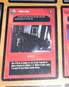 CCG STAR WARS RARE CARD CARTE JABBA'S PALACE Vader's Cape R DECIPHER ** - Picture 1 of 2