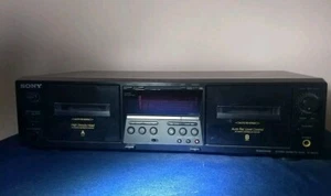 Sony TC-WE475 Stereo Dual Cassette Deck Tape Recorder - Picture 1 of 3