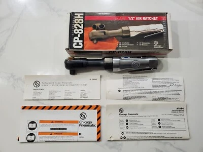 Trinquete de aire de alta resistencia Chicago neumático de 1/2" unidad cuadrada 50 ft/lb par CP828H Foto 1 de 4