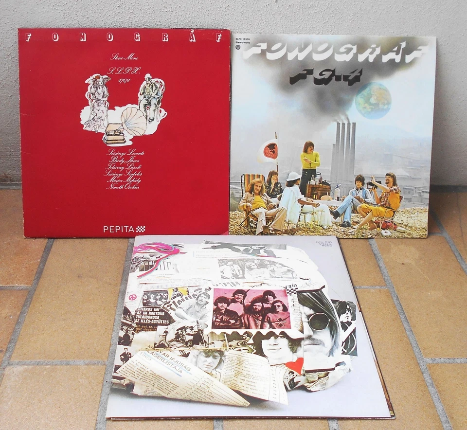 3 LPs Ungarn Prog Rock  2 x Fonograf  Illes  Hungary - Immagine 1 di 4