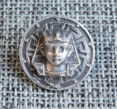 Antique Vtg Pewter Button Aprx: 3/4"~#605-F - Image 1 of 4