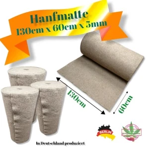 Hanfmatte 130cm x 60cm x 5mm für Kaninchen, Hasen, Nager, Stall, Käfig, Matte - Bild 1 von 7