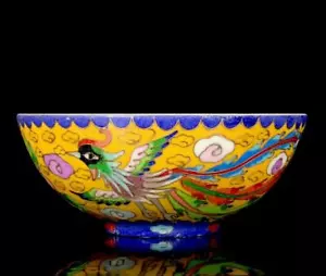 ANTIGUO RARO TAZÓN DE PORCELANA ESMALTES DE COLOR CHINO MARCADO CHENGHUA (DG328) - Imagen 1 de 8