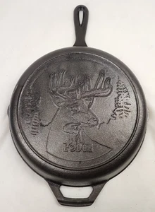 Lodge Wildlife Series-10.25" Cast Iron Skillet with Deer Scene, 10.25", Black - Picture 1 of 4