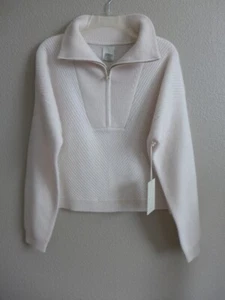 NWT JOIE 100% Cashmere 1/4 Zip Collared Sweater XL SOFT! - Picture 1 of 13