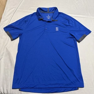 ELEVATE Rolls Royce Embroidered Logo Golf Polo Shirt Royal Blue Size Medium - Picture 1 of 11