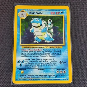 Blastoise - 2/102 - Holo Rare - Base Set - Pokemon Card - LP - Picture 1 of 2