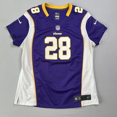 Camiseta Nike Minnesota Vikings Adrian Peterson #28 para mujer X-grande púrpura en el campo Foto 1 de 4