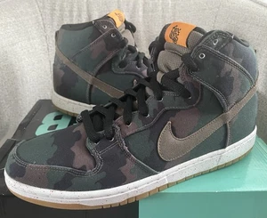 100% Authentic Nike SB Dunk High "FiveOneO" Camo - Size 11.5 (2014) 646552-037 - Picture 1 of 8