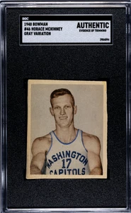 1948 BOWMAN BASKETBALL ~ #46 ~ HORACE "BONES" MCKINNEY GRAY VARIATION SGC Auth - Picture 1 of 2