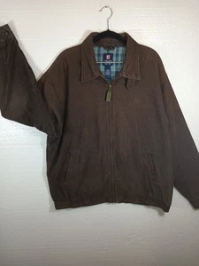 Vintage Chaps braune Cord Full Zip Bomberjacke Größe Large Ralph Lauren  - Bild 1 von 11