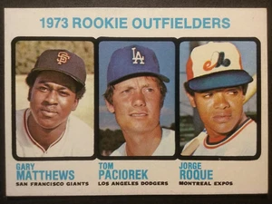 1973 TOPPS BASEBALL #606 ROOKIE OUTFIELDERS HIGH NUMBER NEARMINT - Picture 1 of 3