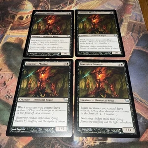 Playset (x4) Corrosive Mentor NM Shadowmoor — Built-in Wither Engine - Picture 1 of 2