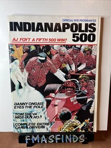 V3 1978 Official INDIANAPOLIS 500 Indy Race Program AL UNSER SR - Picture 1 of 2