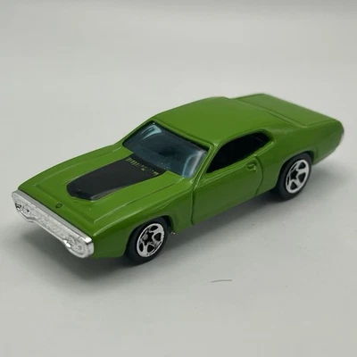 Hot Wheels #026 2001 primeras ediciones 1971 Plymouth GTX coche verde 1/64 suelto Foto 1 de 4