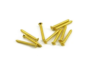 ARCH TOP HUMBUCKER MOUNTING RING GOLD LONG SCREWS (10) FITS ALL GIBSON ARCHTOPS - Picture 1 of 1