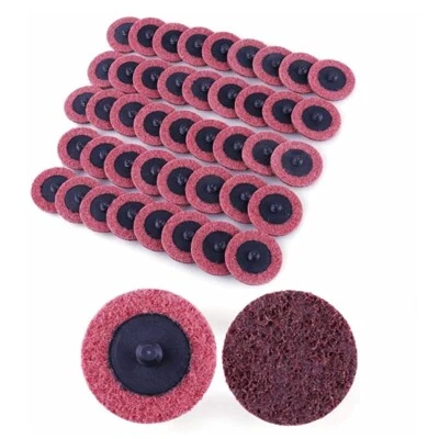 50PCS 2 inch Medium Surface Conditioning Roll Lock Sanding Discs for Die Grinder - Image 1 of 4