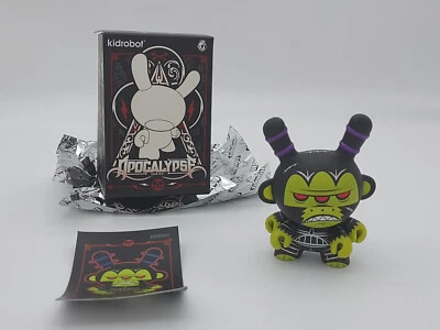 Kidrobot 2012 Dunny Apocalypse Black Mutant Ape Of No Hope 3" Figure Kronk 1/16 - Image 1 of 4