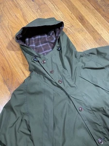 Journal Standard JS Homestead Jacket Green Hooded Plaid Lined L/XL Japan Parka - Picture 1 of 19