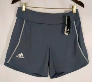 Pantaloncini da corsa sportivi Adidas Climacool donna nuovi con etichette taglia SMALL grigi 🩶 bianchi - Foto 1 di 4