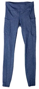 Pantalón leggings Lululemon para mujer talla 4 High Times espiga negro jaspeado - Imagen 1 de 4