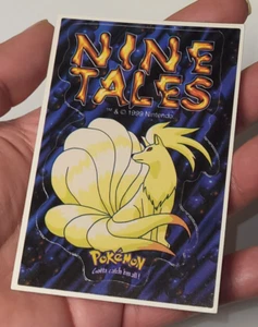 Vintage Pokemon Ninetales Sticker  A&A Global Vending Machine Pocket Monsters - Picture 1 of 12