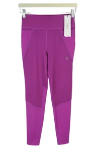 Calvin Klein Performance Full Length Leggings Damen Kleine Lila Logo Taschen - Bild 1 von 10