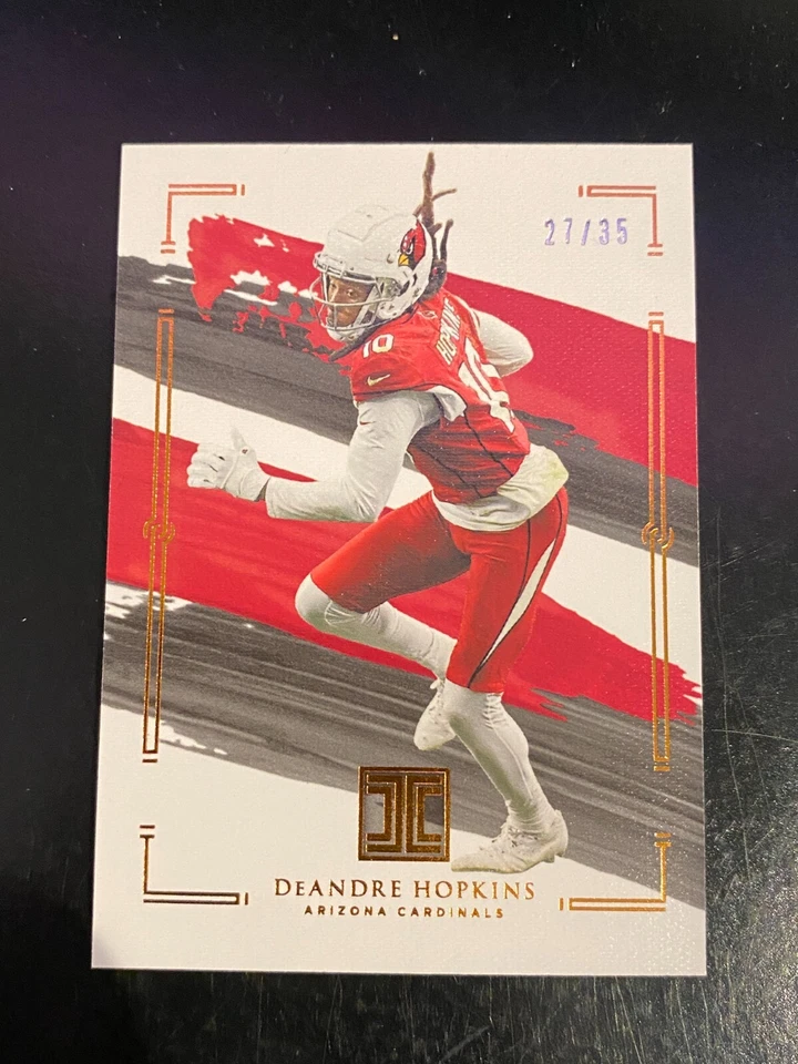 2021 Impeccable Deandre Hopkins Bronze Parallel #/35 Cardinals - Image 1 of 2