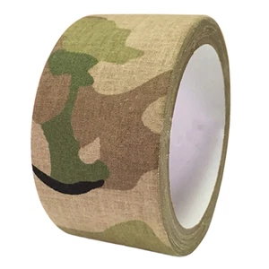5Cm X 5M Self Adhesive Protective Camouflage Tape, Camo Wrap Waterproof Tape Str - Picture 1 of 9