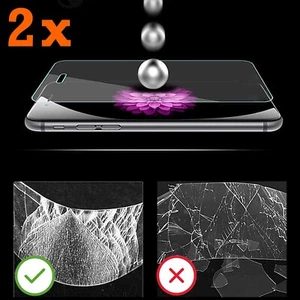 2x Panzerfolie Glasfolie Schutzfolie Displayschutzfolie Displayfolie Glas Folie - Bild 1 von 12
