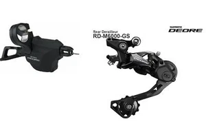 SHIMANO DEORE SL-M6000 RIGHT SHIFTER + RD-M6000 GS MEDIUM CAGE DERAILLEUR 10 SPD - Picture 1 of 1