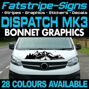 para adaptarse a CITROEN DISPATCH MK3 EXPLORER MONTAÑAS CAPÓ GRÁFICOS PEGATINAS CÁMPER - Imagen 1 de 2