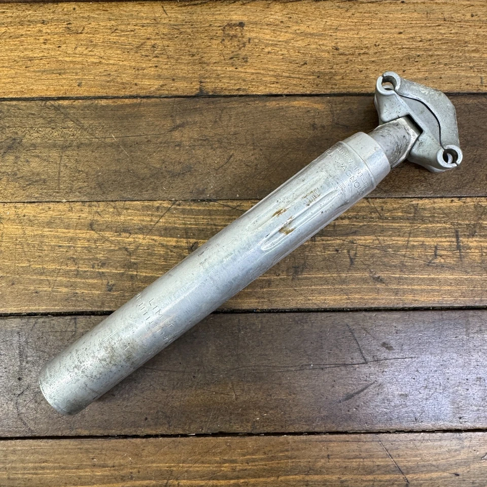 Vintage Campagnolo Record Seatpost 27.2 mm Brev Inter Canelado Campy Post C1 - Imagem 1 de 4