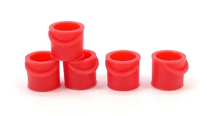 USA Made HO Scale Red Buckets - 5 Pack 870890 - Picture 1 of 4