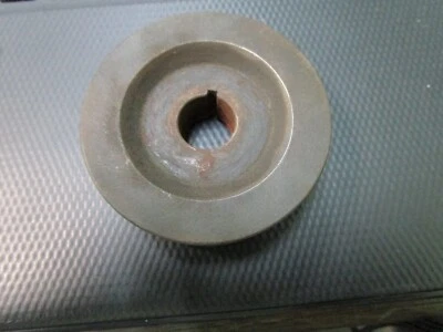 vintage Lucas generator pulley 70mm wide, 22mm depth, 17mm shaft, for 11mm belt - Image 1 of 3