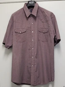 Vintage Williams Bay Mens Shirt 2X Pearl Snap Short Sleeve Cowboy Western Pocket - Picture 1 of 13