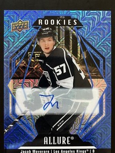 2022 23 Upper Deck Allure Hockey Jacob Moderate Blue Line Auto 25/35 Kings