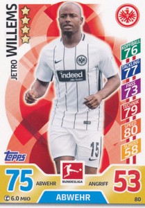 Topps Match Attax 17/18 - 80 - Jetro Willems