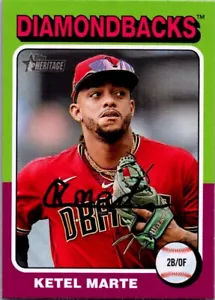 2024 Topps Heritage #157 Ketel Marte ARIZONA DIAMONDBACKS - Foto 1 di 2