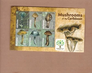 Guyana mushrooms, year of the forest mnh sheetlet of 6 2011 - Picture 1 of 1
