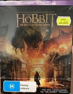 The Hobbit Battle Of The Five Armies Blu-Ray Steelbook NEW Sealed Lord Rings - Picture 1 of 1