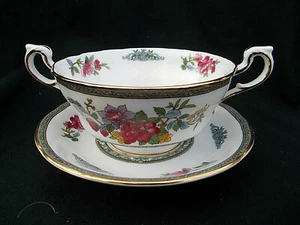 Paragon. Árbol De Kashmir. Crema Sopa Taza y Platillo - Imagen 1 de 3